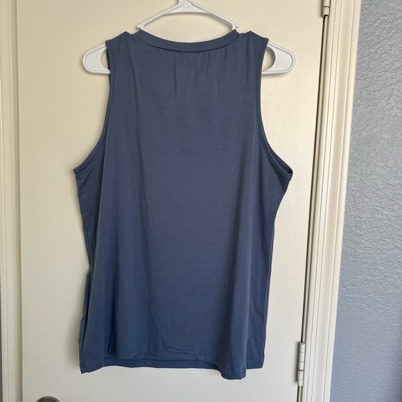 SHEIN Blue Pleated Sleeveless Tank Top NWOT - Picture 8 of 8